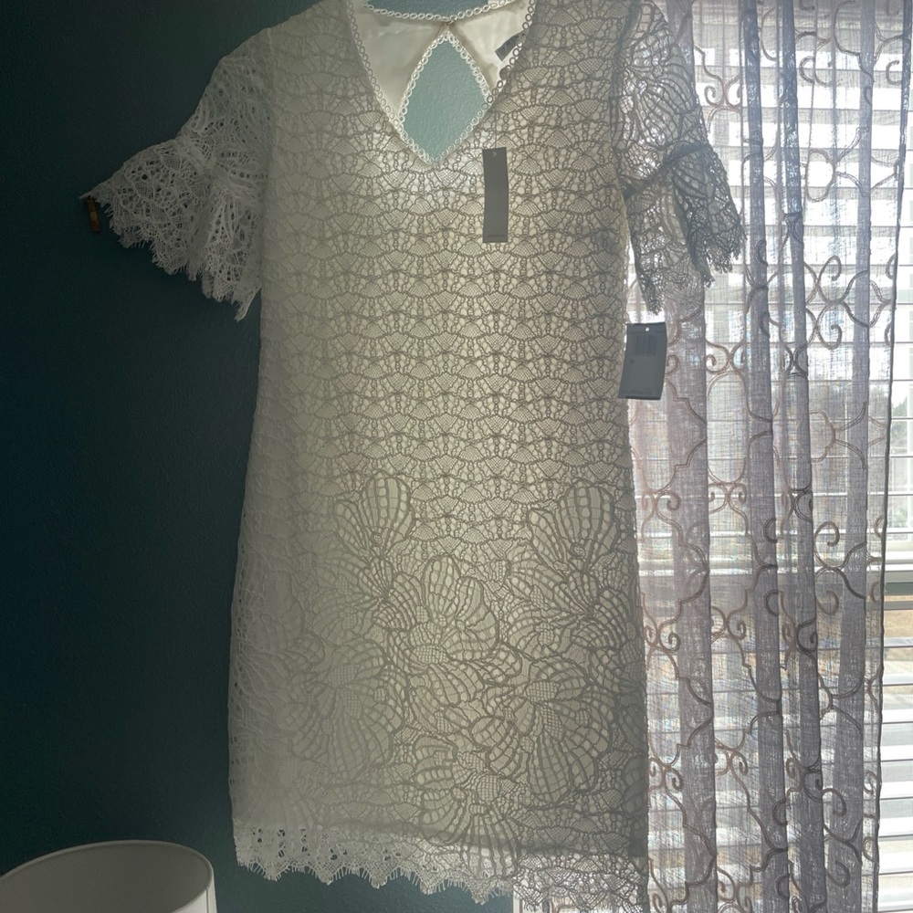 Trina Turk Elegant White Lace Dress